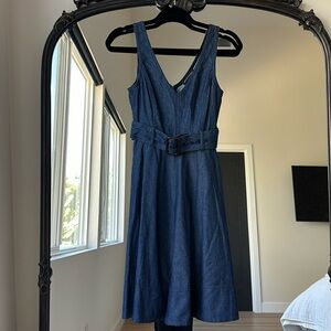 Banana Republic v-neck denim dress